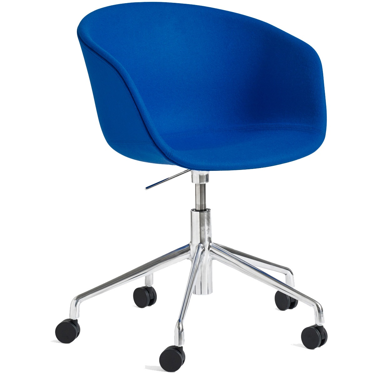 AAC53 Chair 5 star swivel, Aluminium / Divina Blue