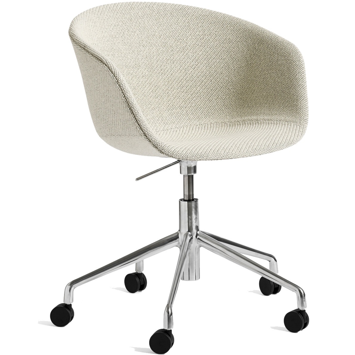 AAC53 Chair 5 star swivel, Aluminium / Coda White