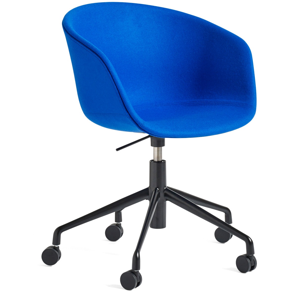 AAC53 Chair 5 star swivel, Black / Divina Blue