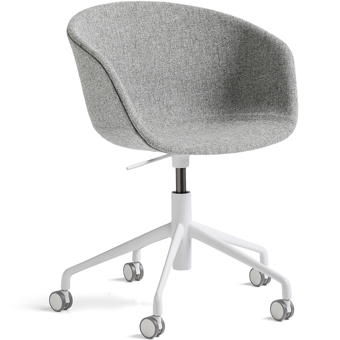 AAC53 Chair 5 star swivel, White / Hallingdal Grey
