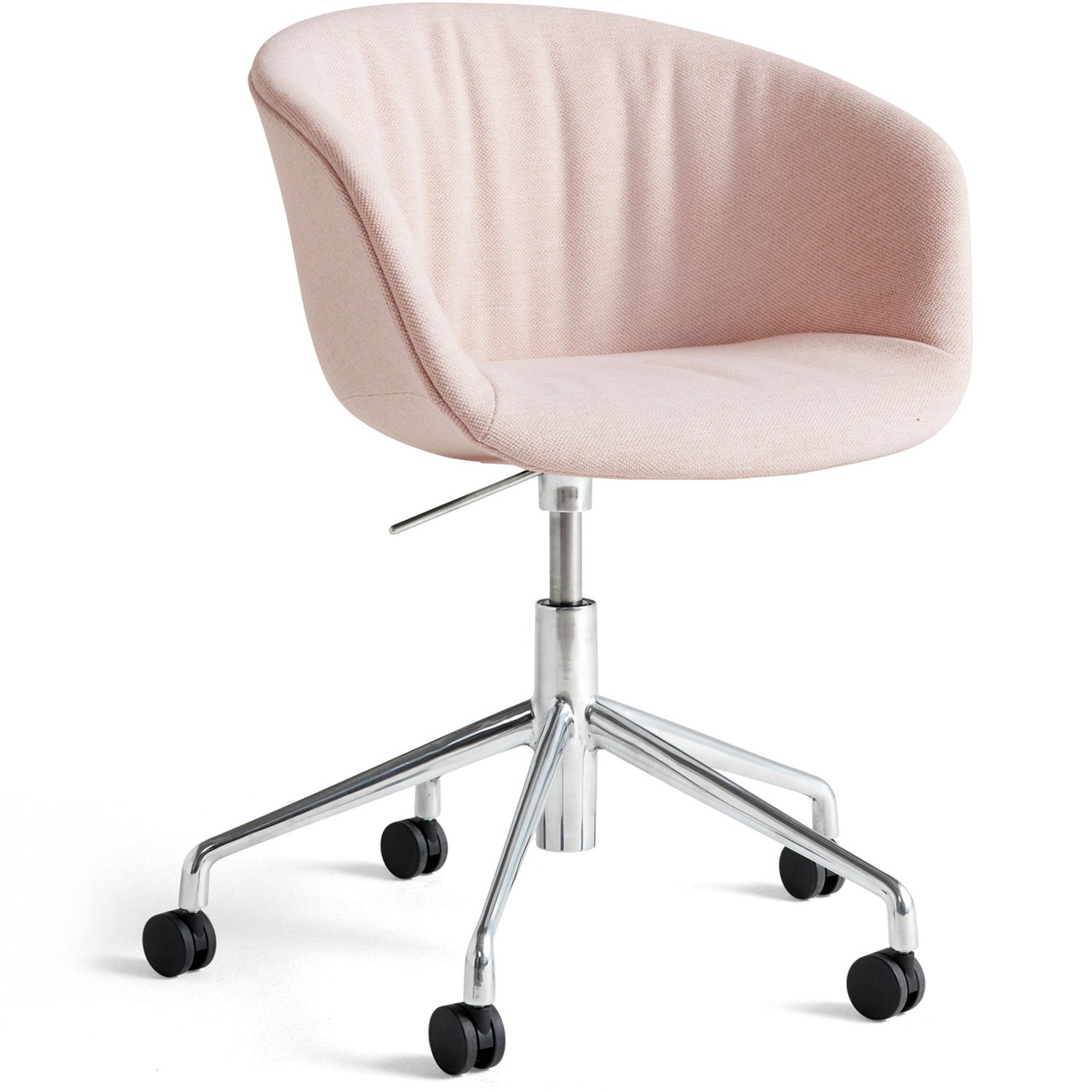 AAC53 Soft Chair 5 star swivel, Aluminium / Mode Petal