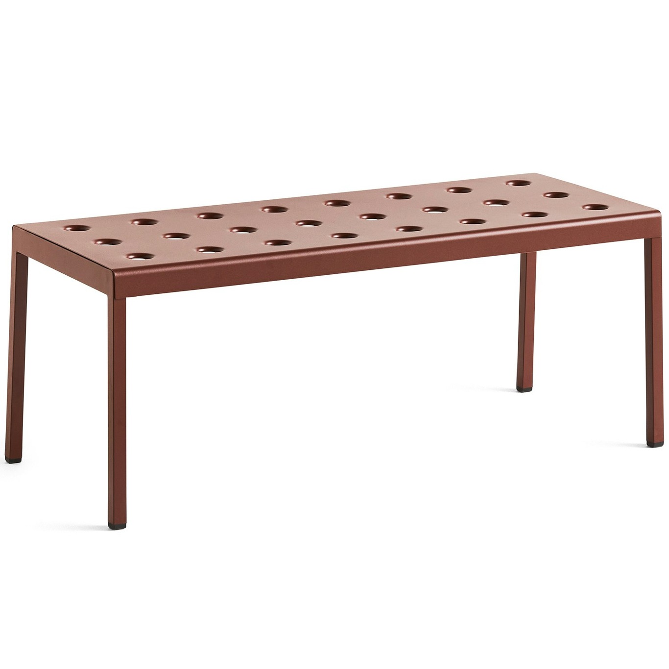 Balcony Lounge Table 41x96,5 cm, Iron Red
