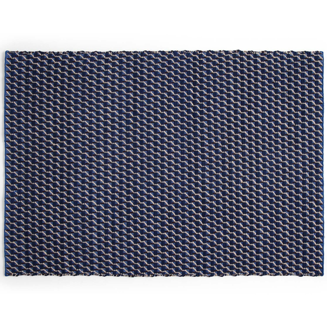 Channel Rug Blue/White, 140x200 cm