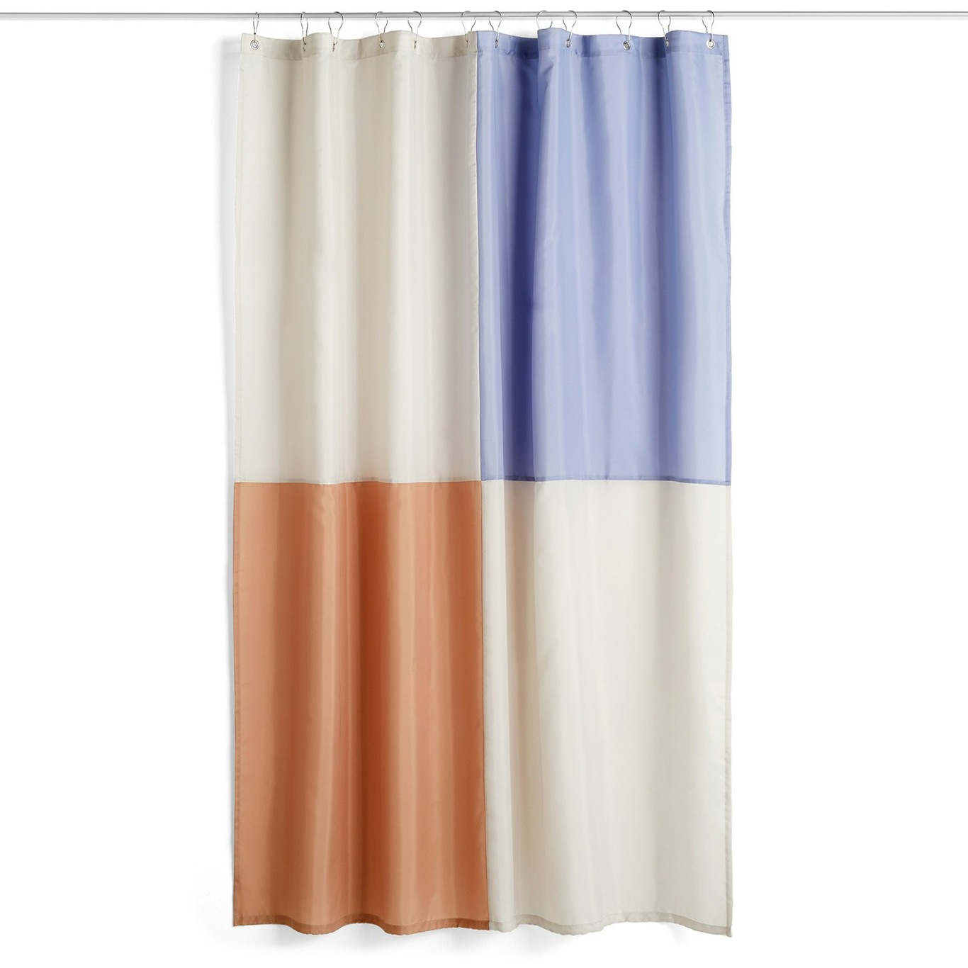 Check Shower Curtain 180x200 cm, Blue