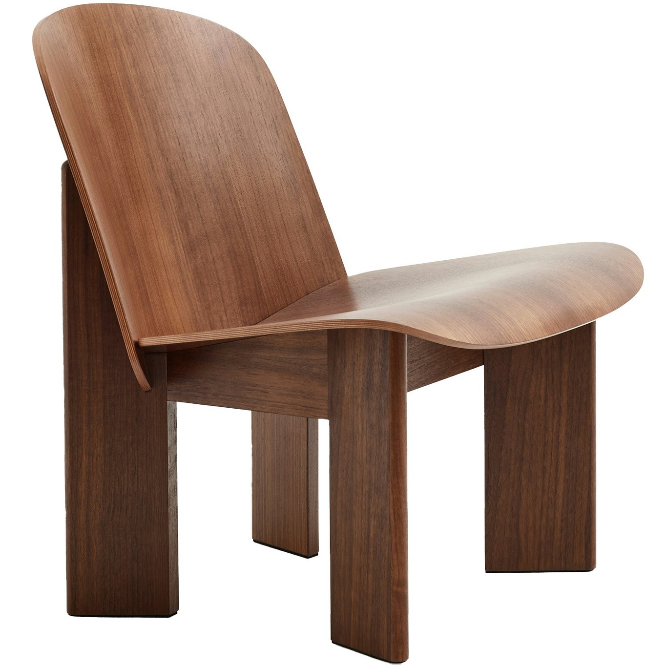 Chisel Lounge Chair, Walnut
