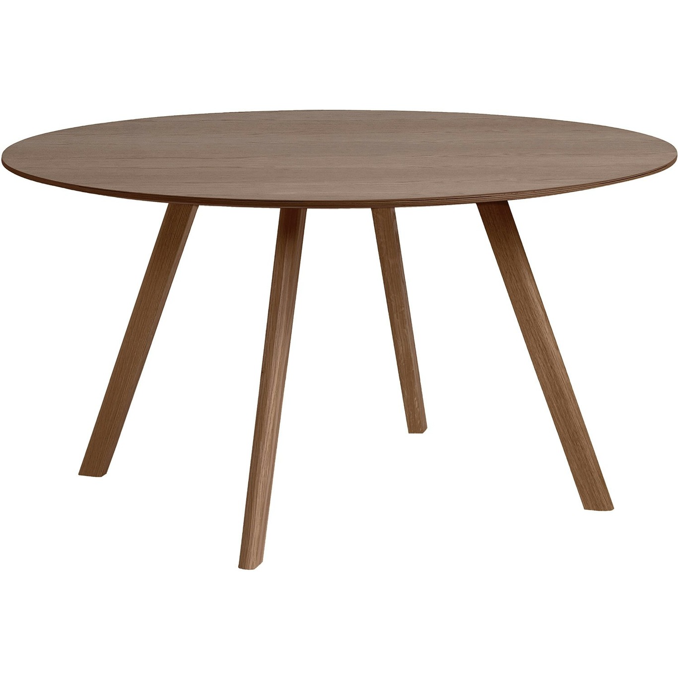 CPH 25 Table Ø140x74 cm, Water based lacquered Walnut
