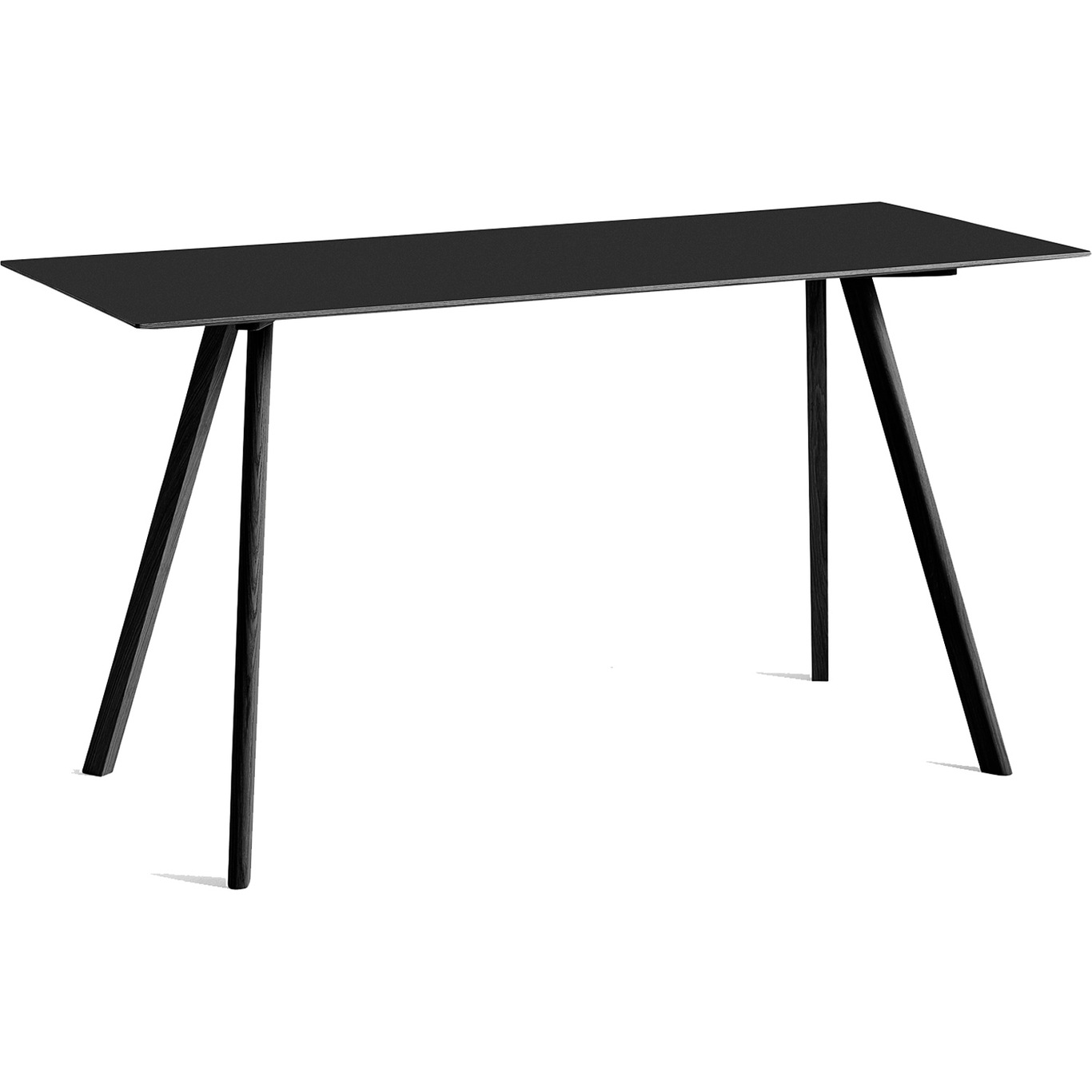 CPH 30 Bar Table 80x200x105 cm, Black Waterbased Lacquered Oak