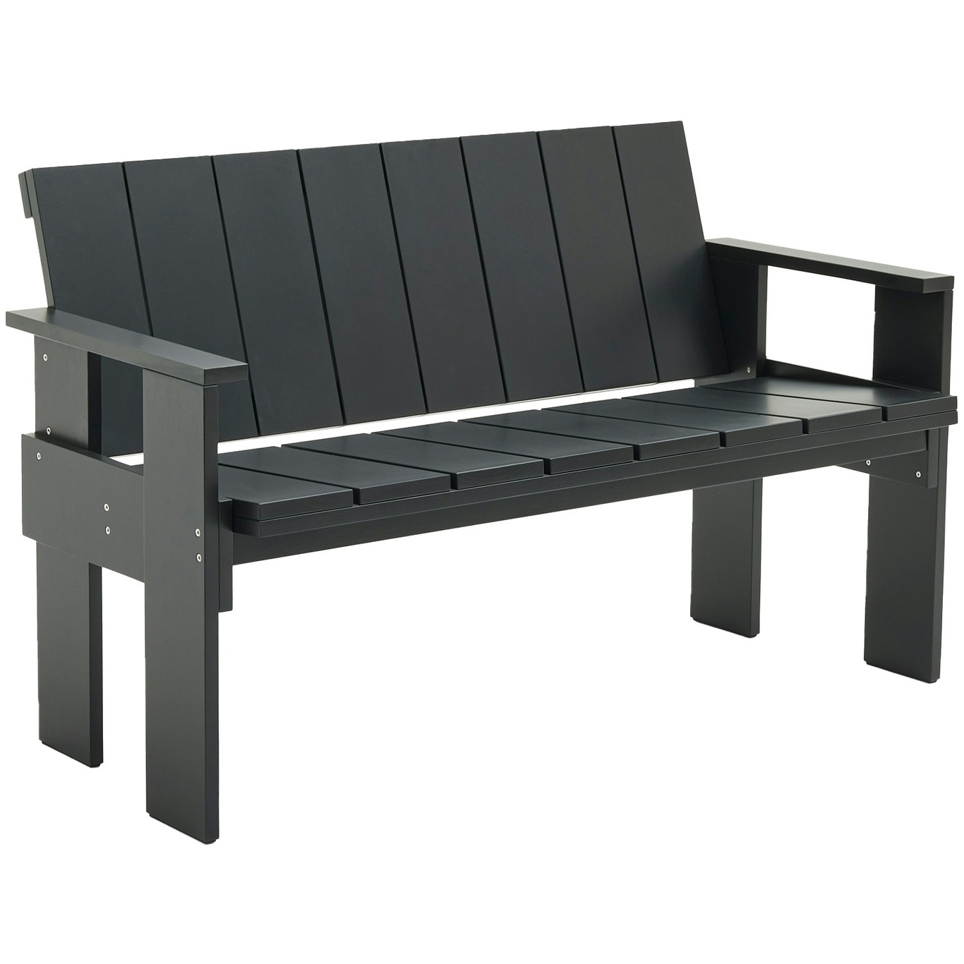Crate Dining Bench, Black