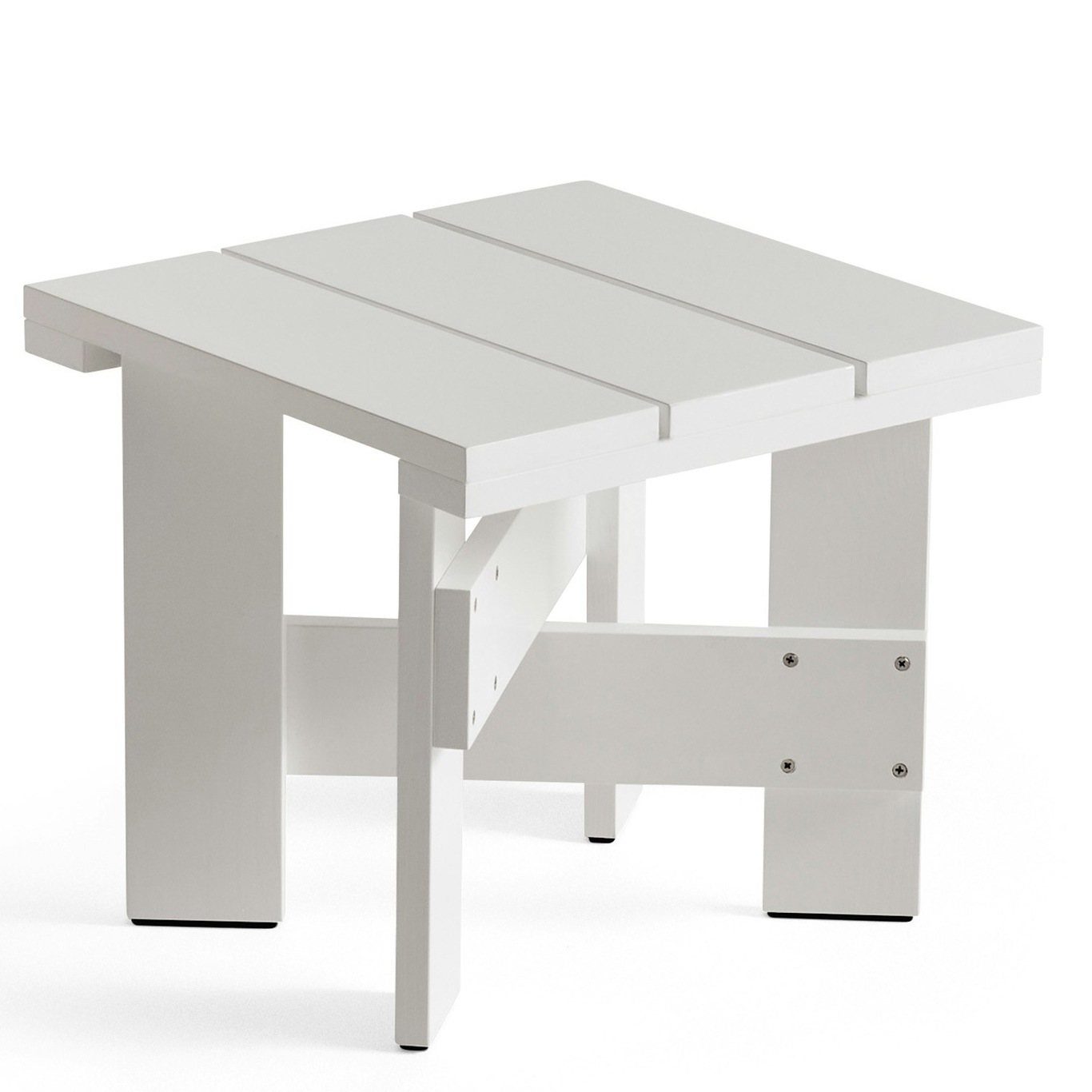 Crate Low Table, White