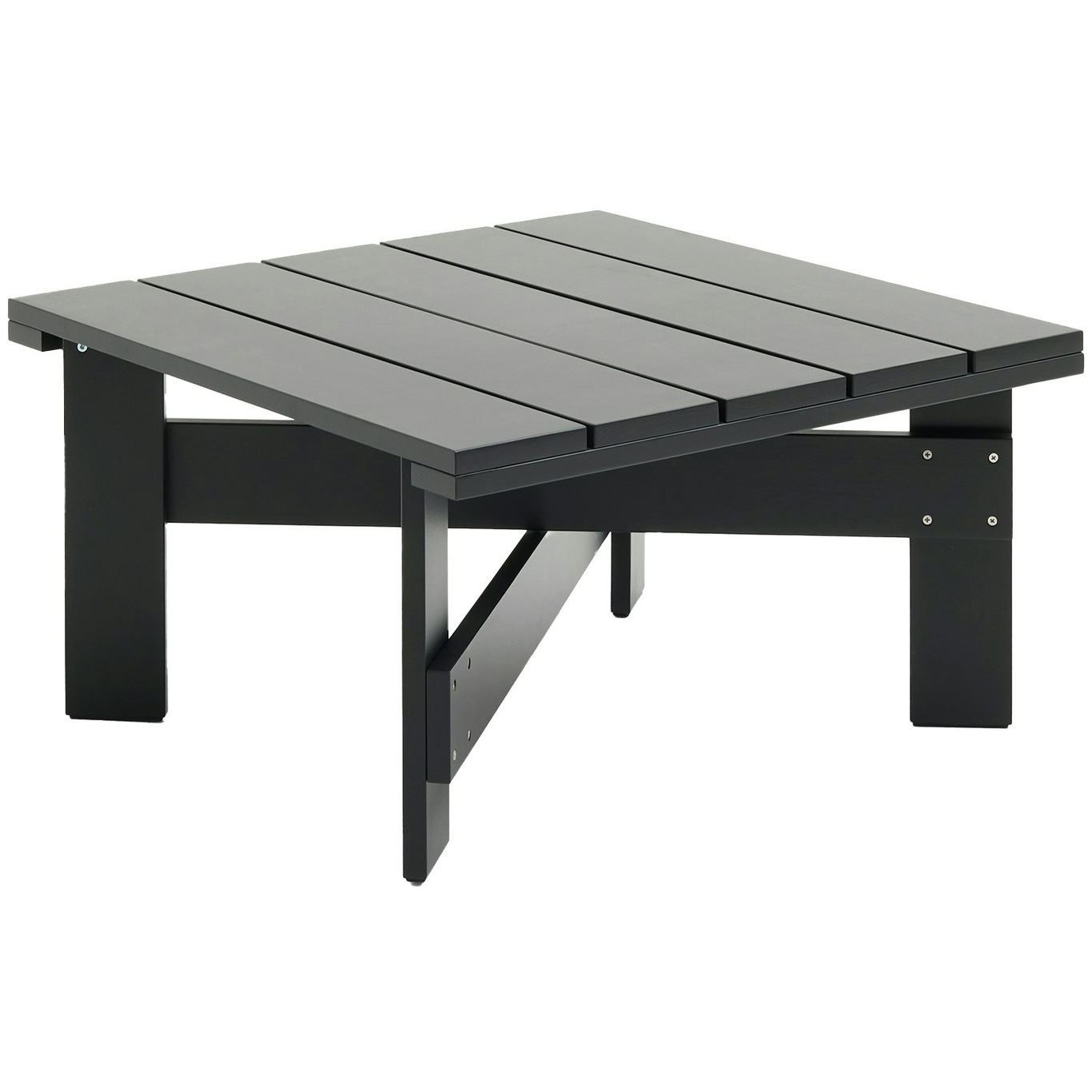 Crate Lounge Table 75x75 cm, Black