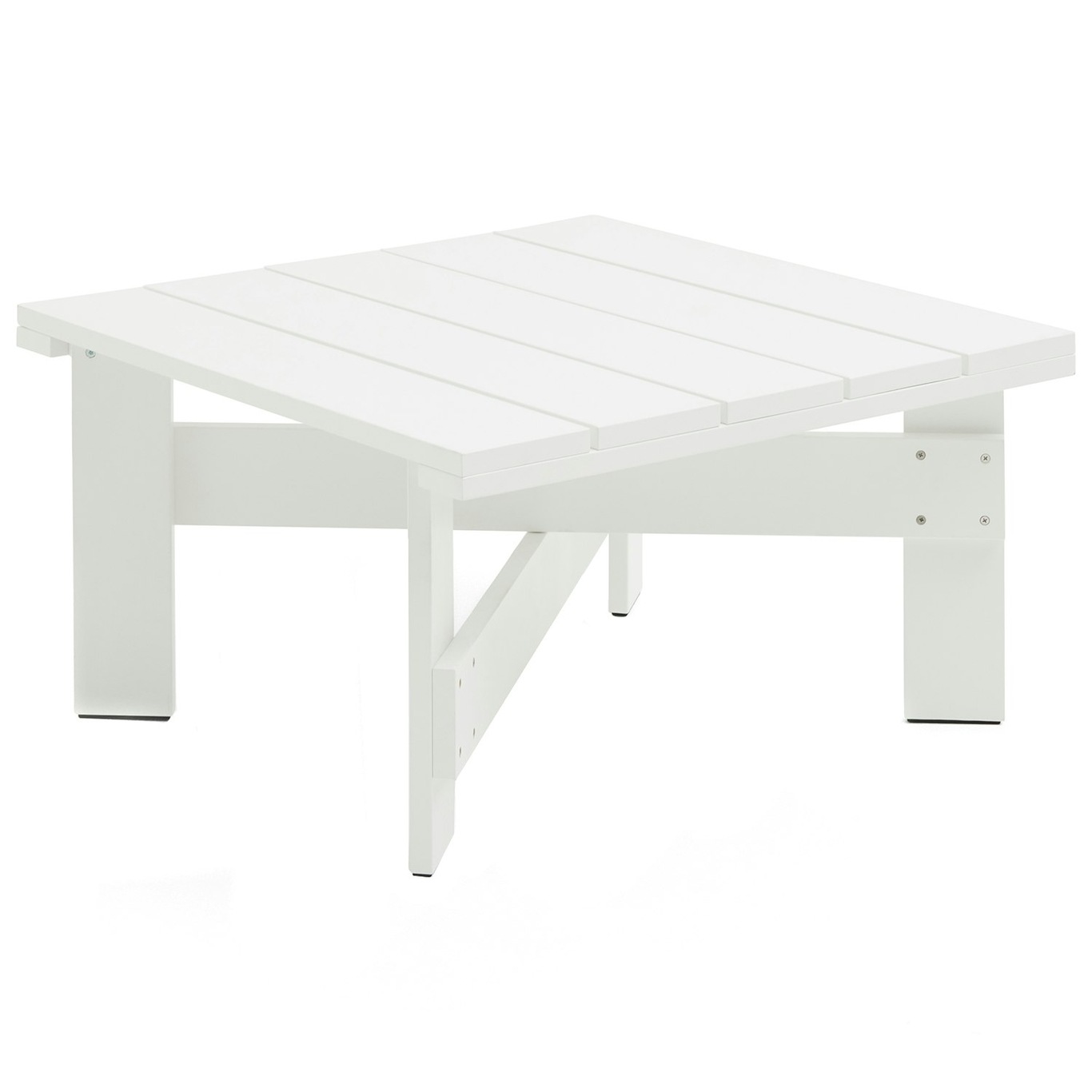 Crate Lounge Table 75x75 cm, White
