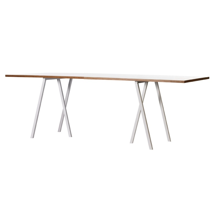 Loop Stand Table 180 cm, Laminate / White