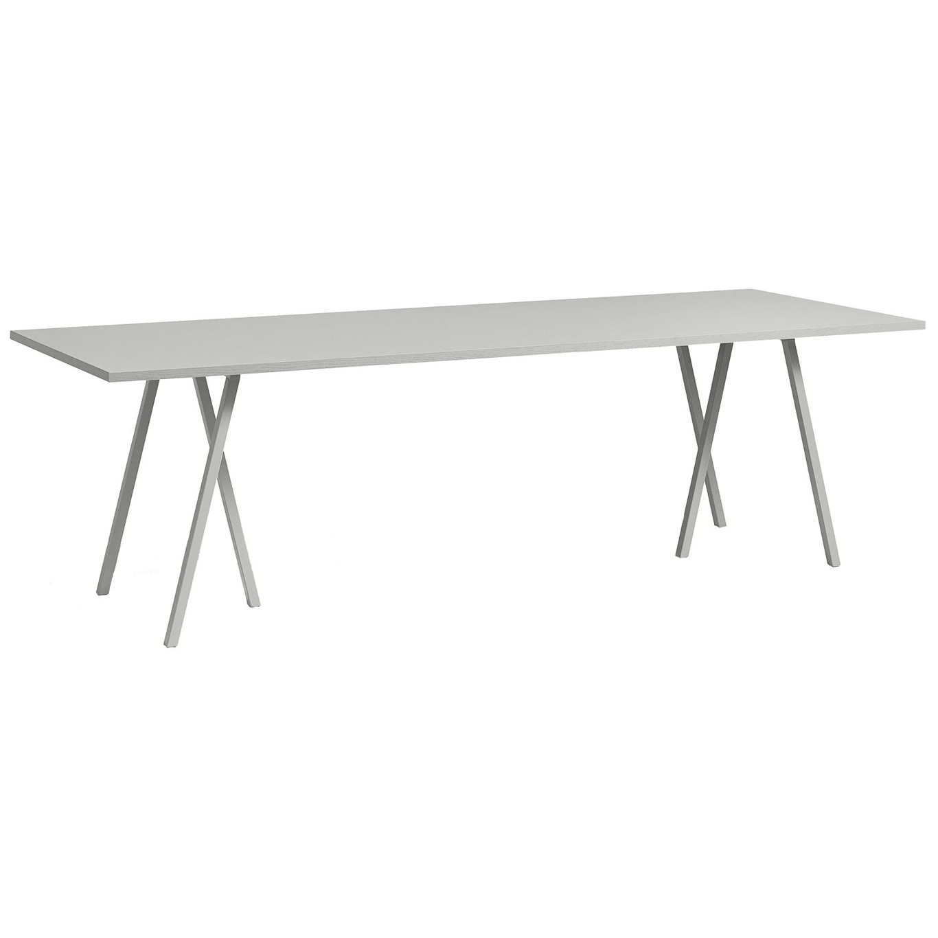 Loop Stand Table 200 cm, Linoleum / Grey