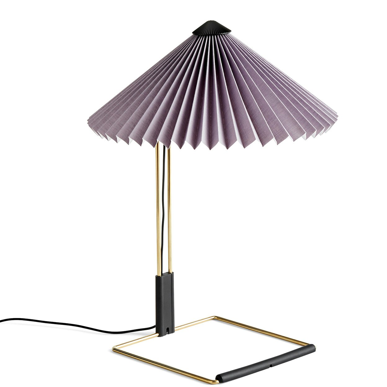 Matin Table Lamp 300 mm, Polished Brass / Lavender