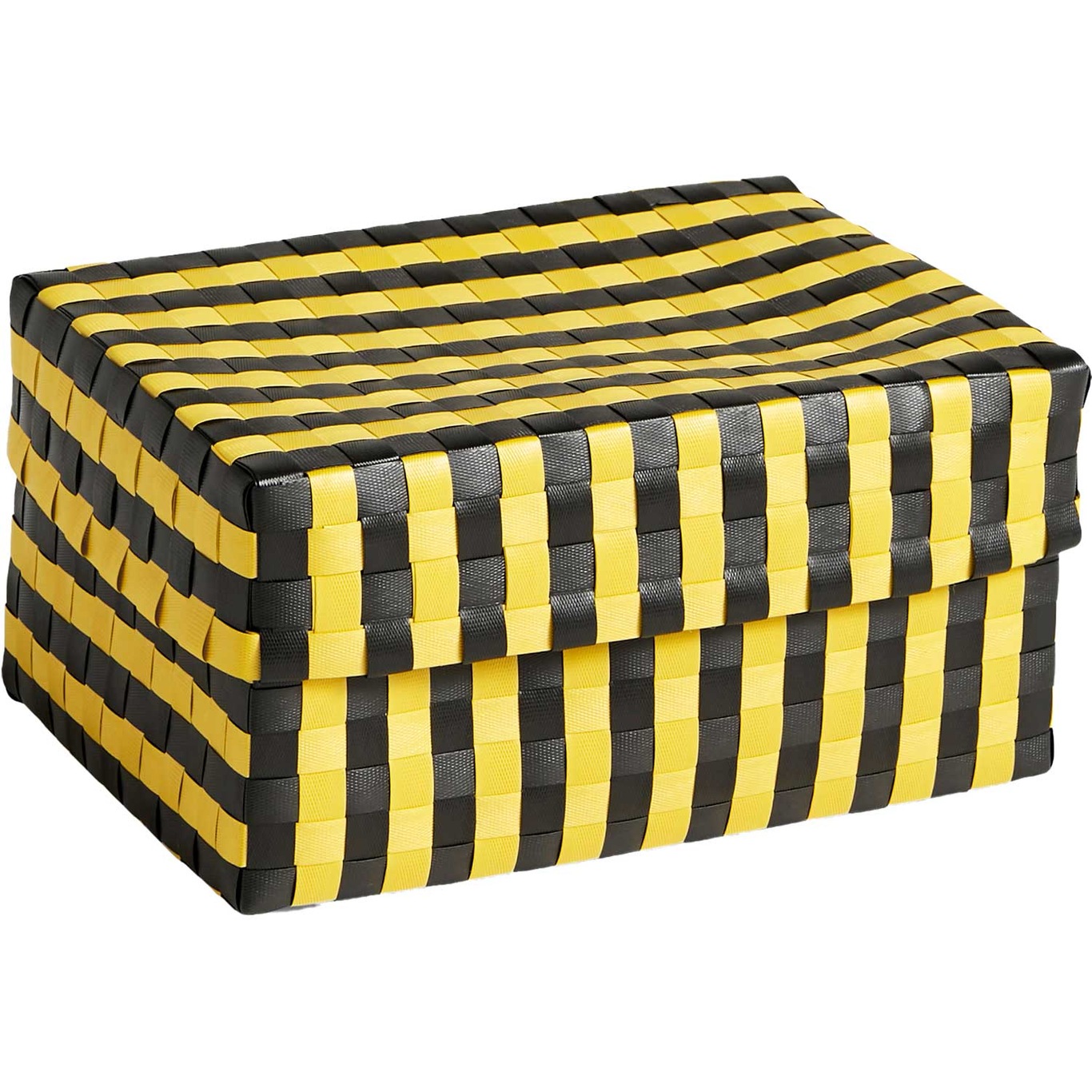 Maxim Stripe Storage Box S, Yellow/Black