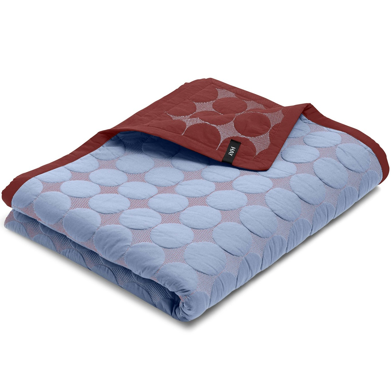 Mega Dot Bedspread 195x245 cm, Light Blue