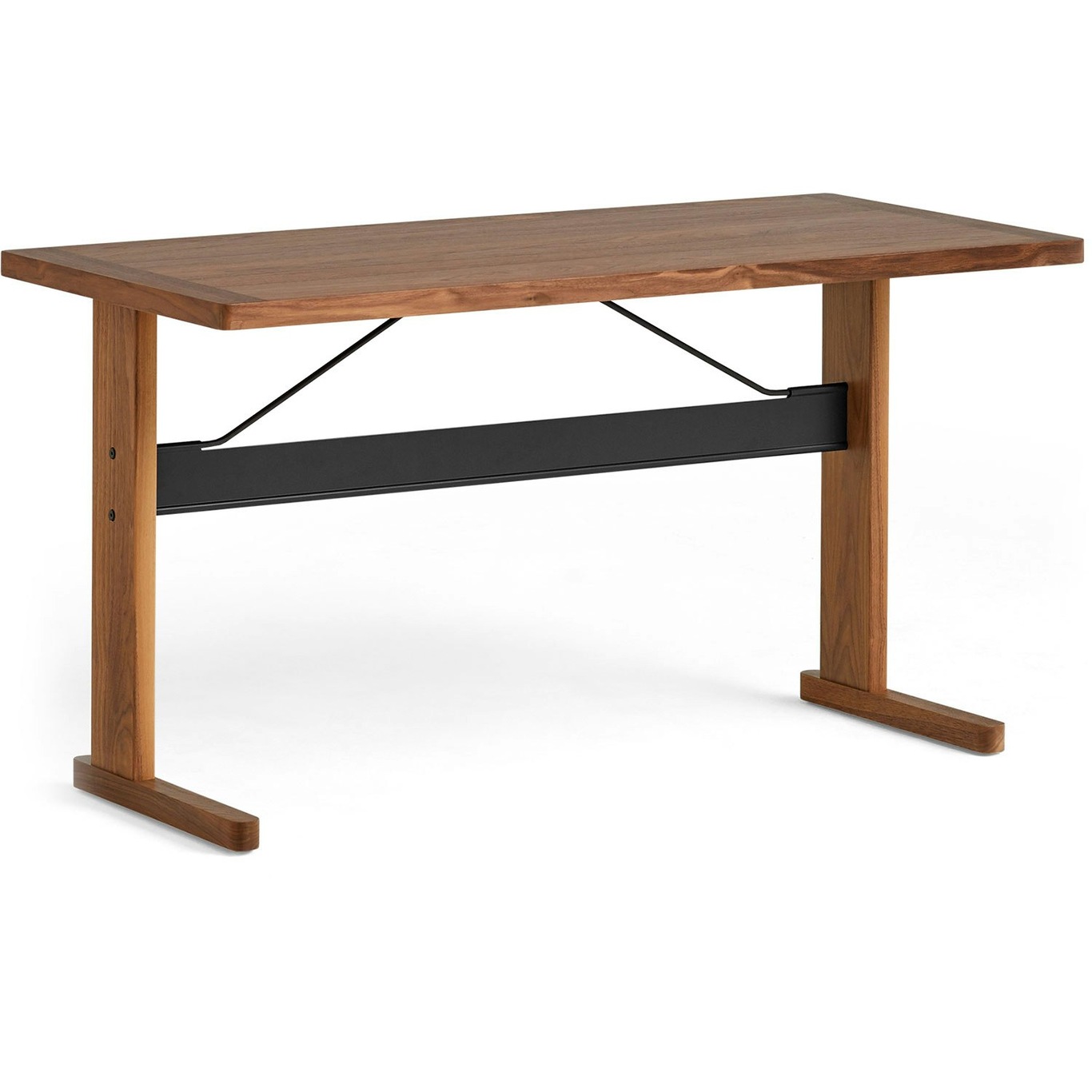 Passerelle Desk 140x65 cm, Lacquered Walnut