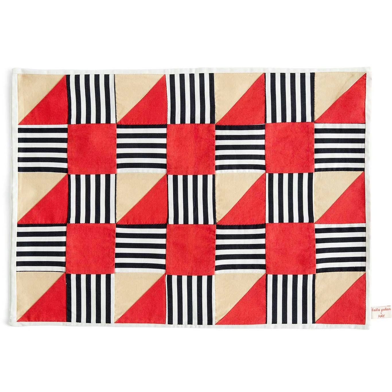 Sobremesa Table Mat, Stripe Red