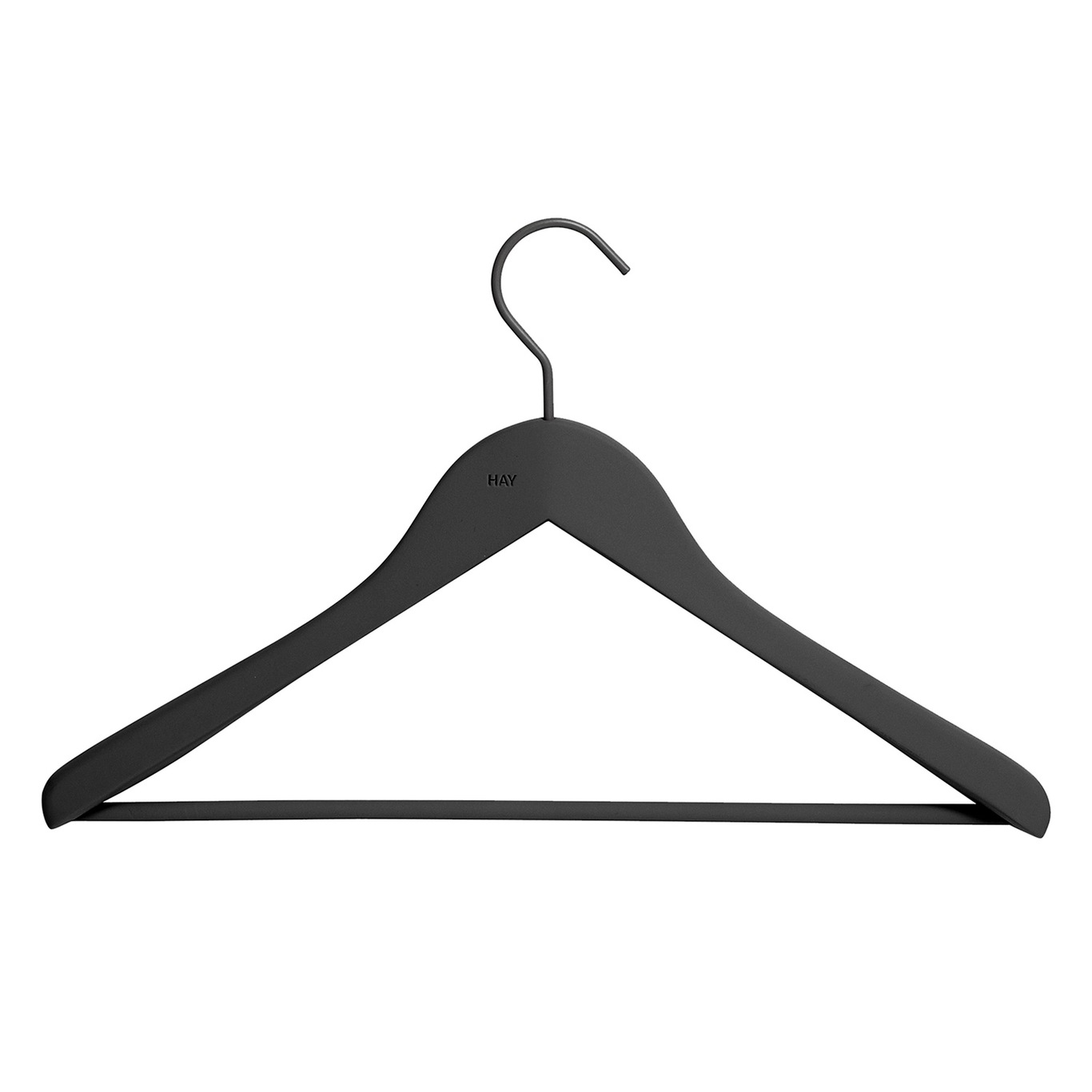 Soft Hanger With Bar Wide 4-pack, Black