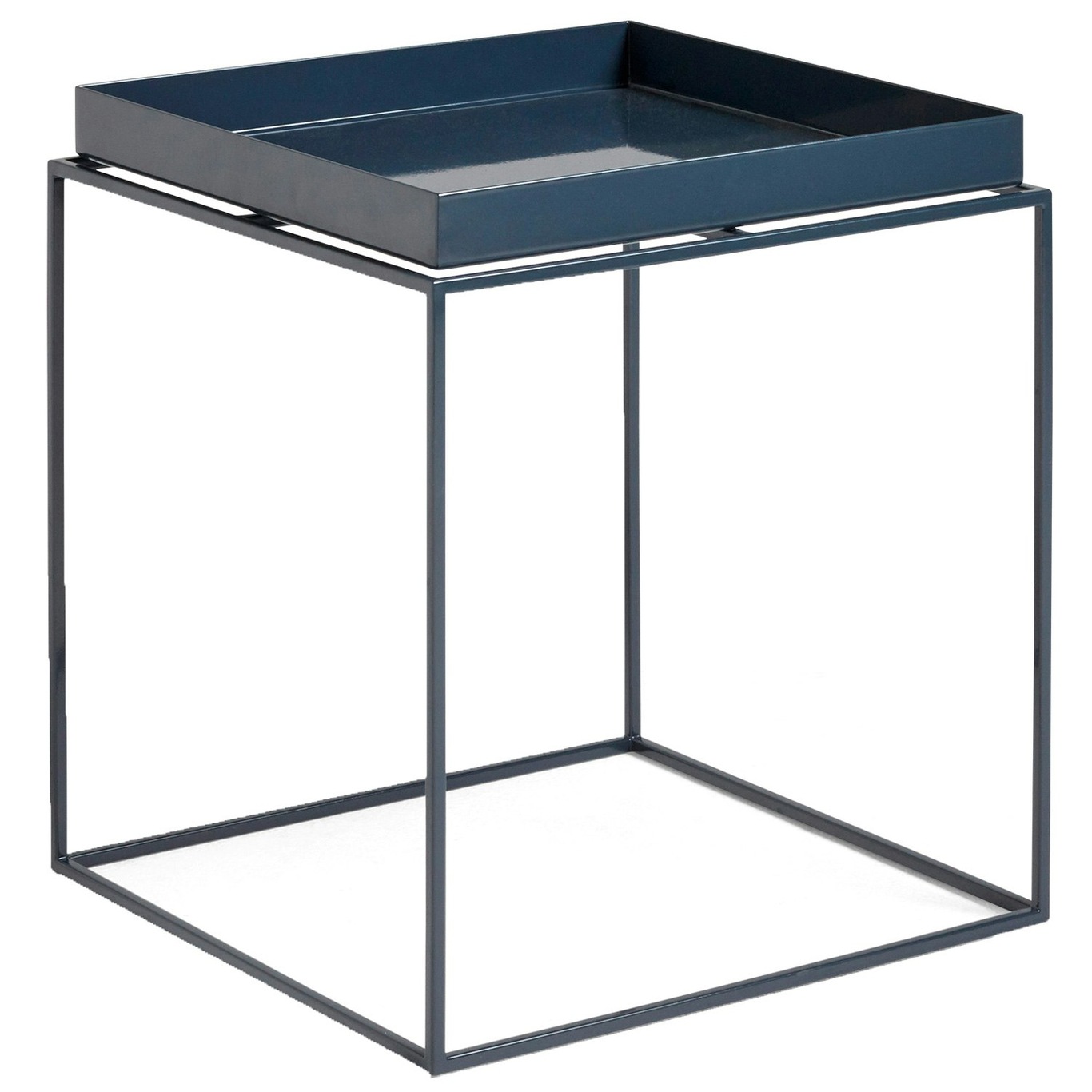 Tray Table 40x40 cm, Deep Blue High Gloss