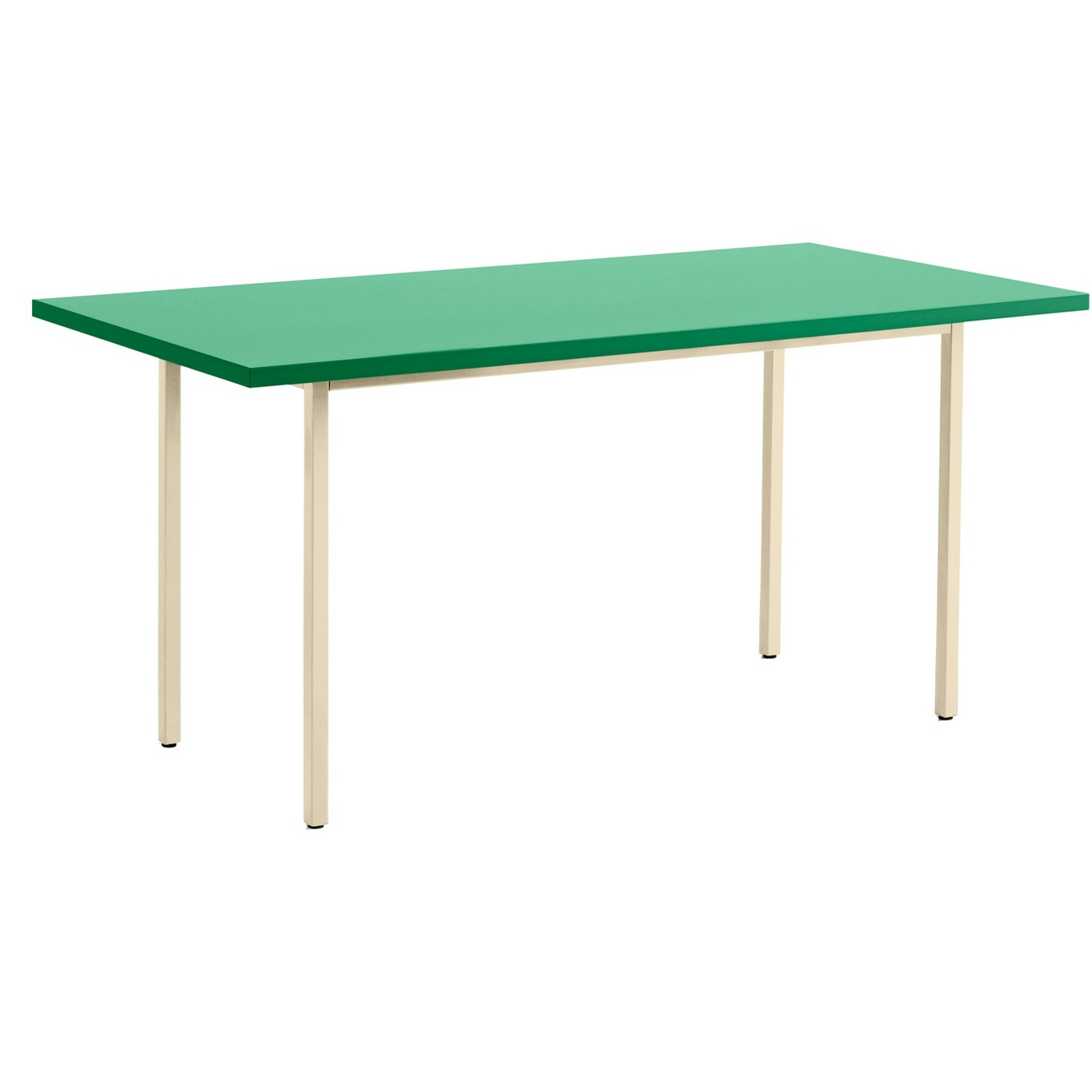 Two-Colour Table, Ivory 160x82 cm, Ivory / Green Mint