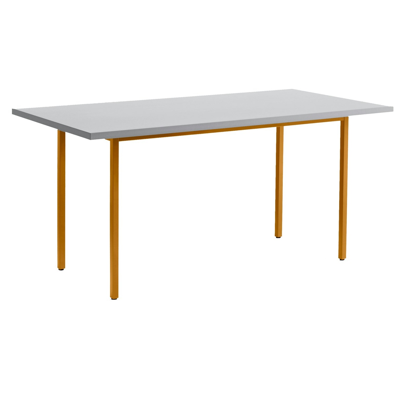 Two-Colour Table 160x82 cm, Ochre / Light Grey