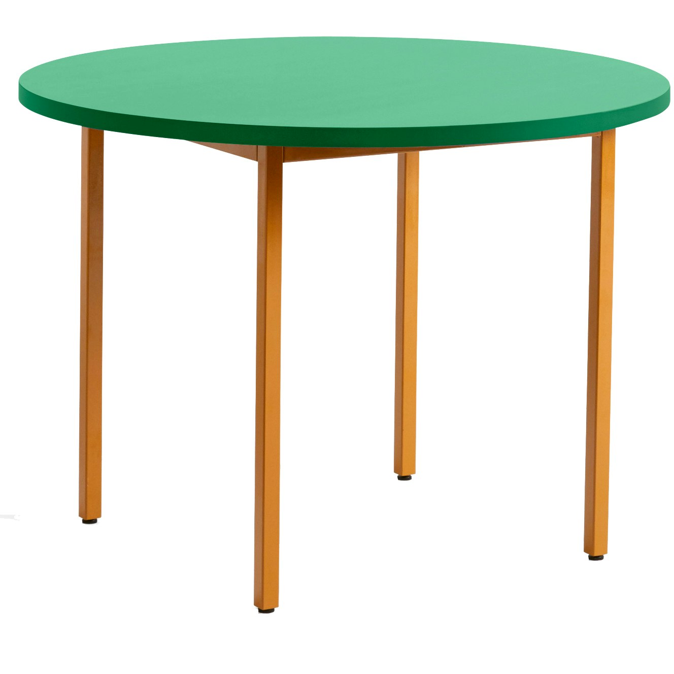 Two-Colour Table Ø105 cm, Ochre / Green Mint