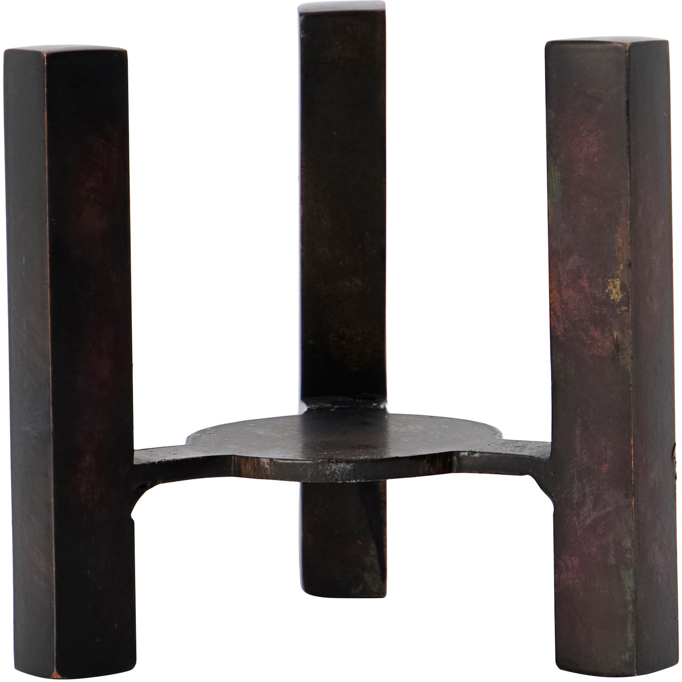 Bejo Candle Stand Antique Brown, 8x7x8 cm