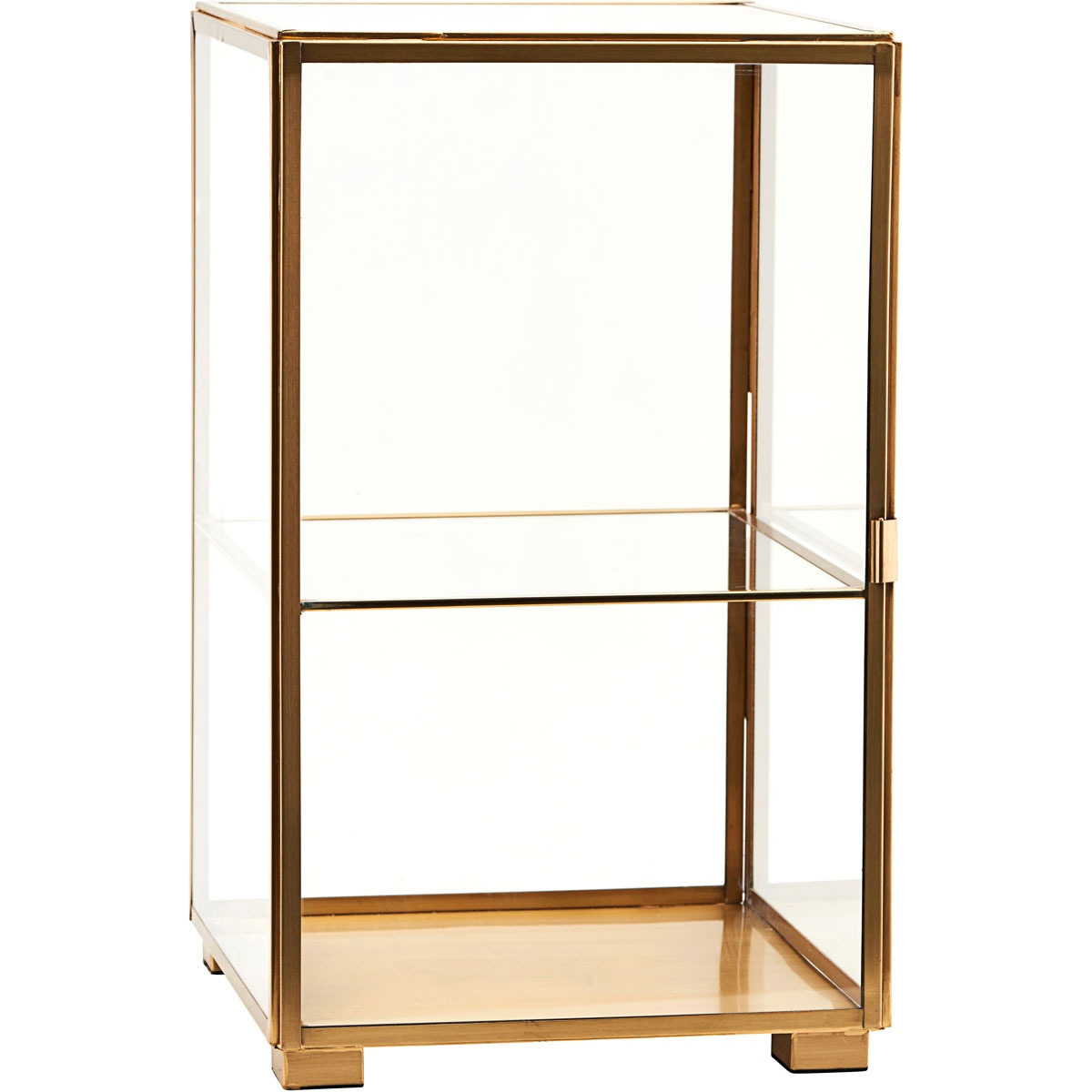 Glass Cabinet 41x25 cm, Brass