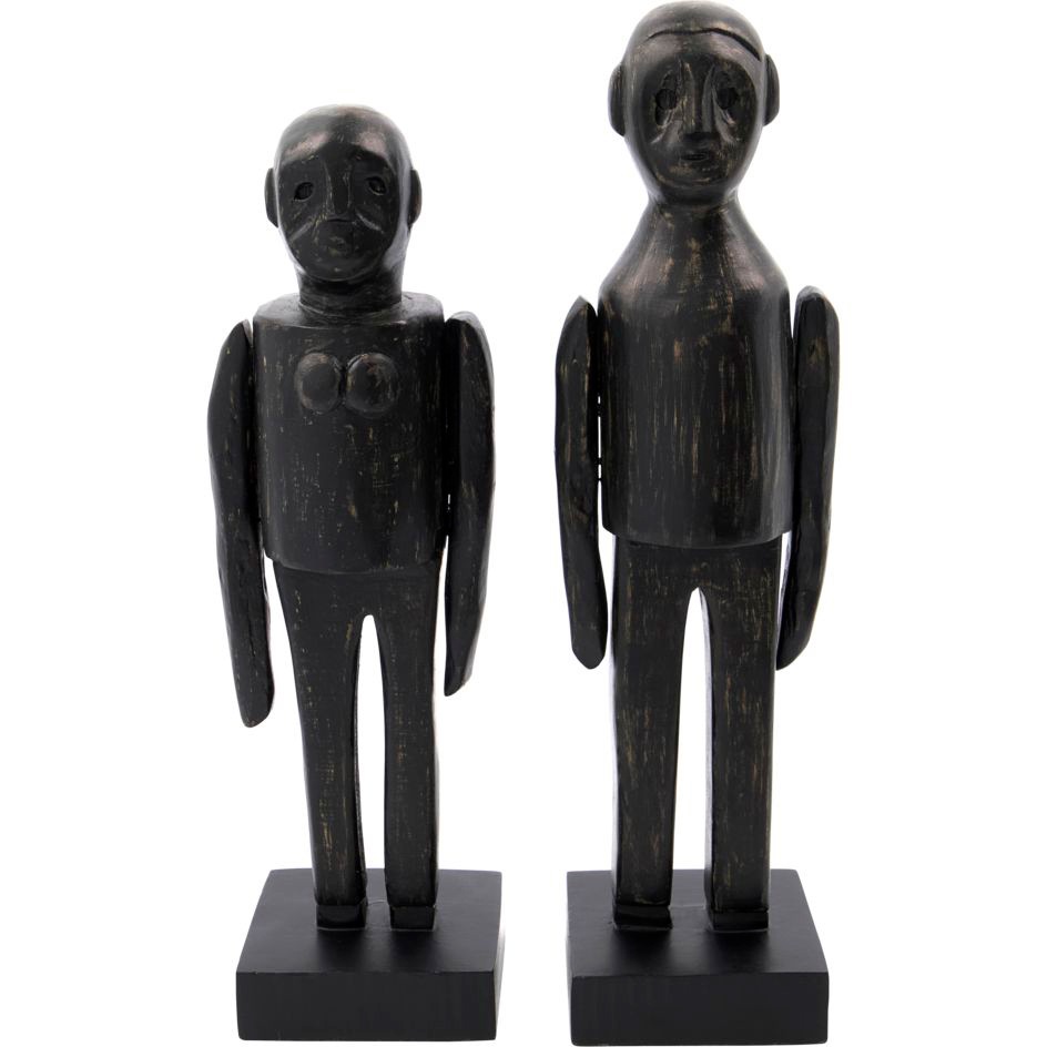 Spouses Sculptures 2 Pieces, Black