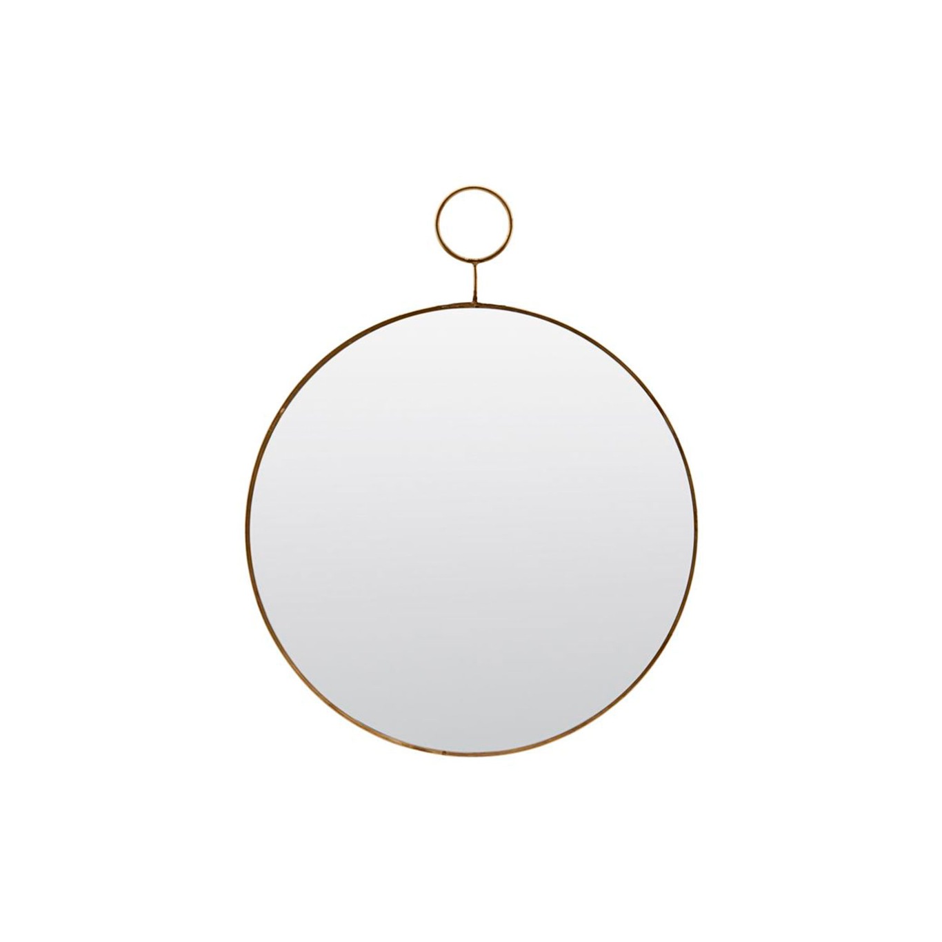 The Loop Mirror Ø32cm, Brass