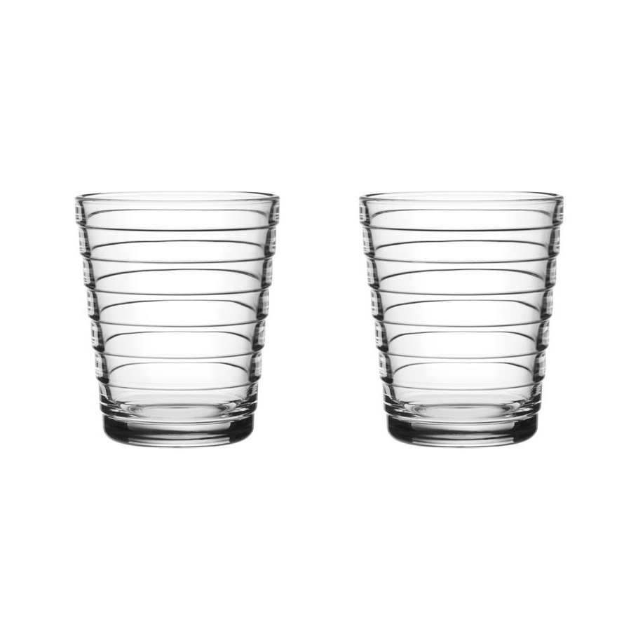 Aino Aalto Drinking Glass 22 cl 2-pack, Clear
