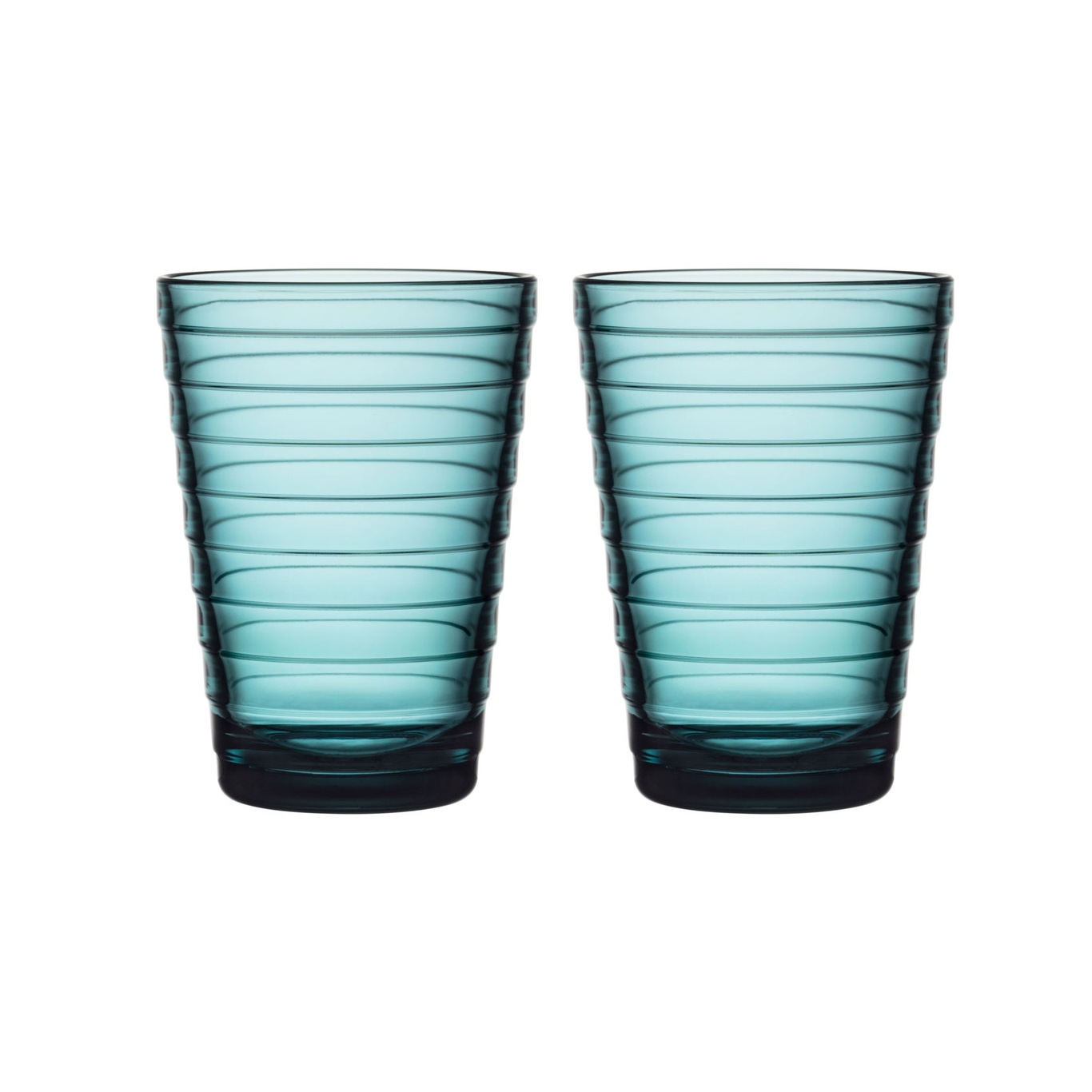 Aino Aalto Drinking Glass 33 cl 2-pack, Seablue