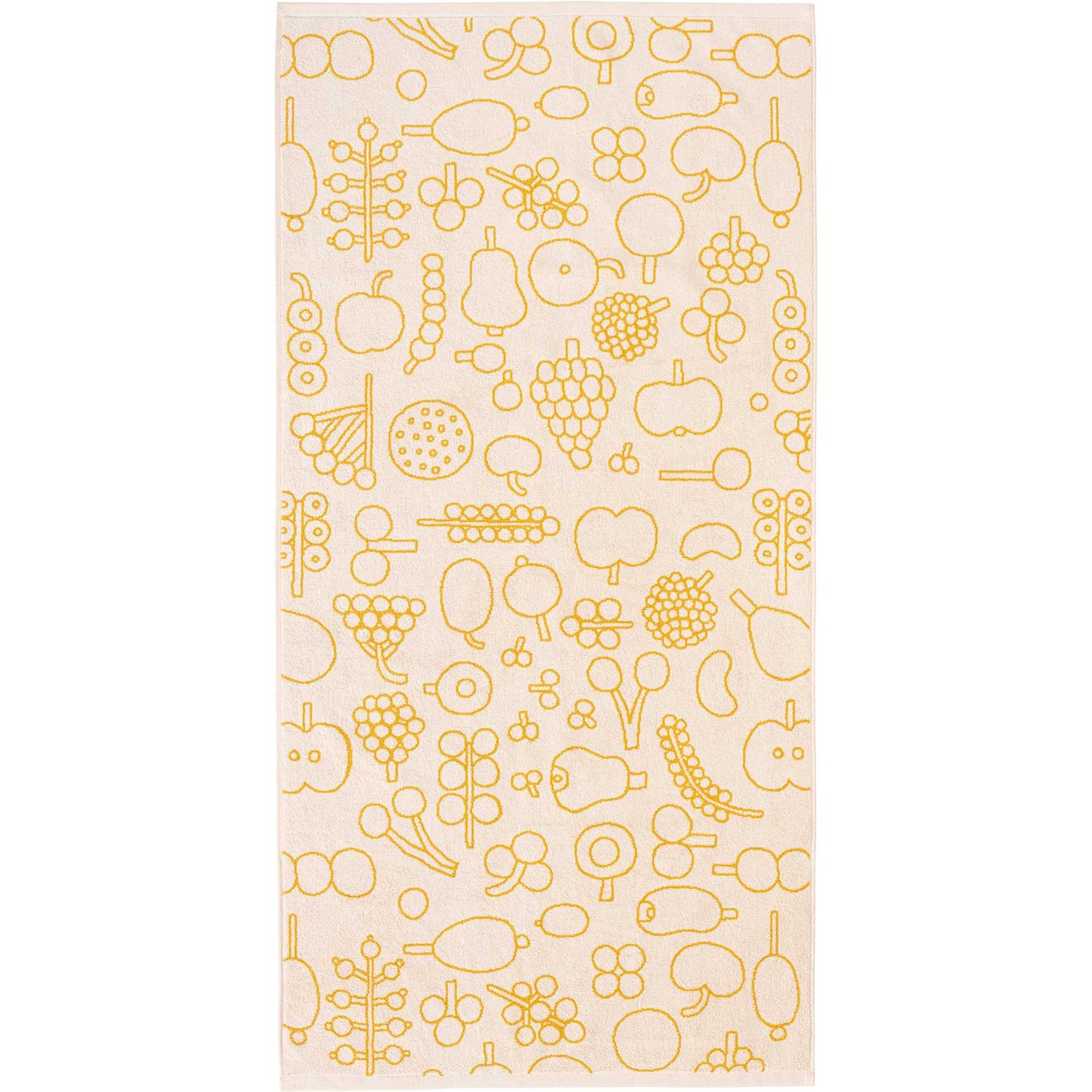 Oiva Toikka Collection Towel, 70x140 cm, Frutta Yellow