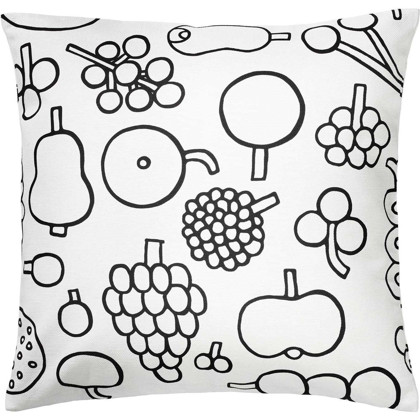 Oiva Toikka Collection Cushion Cover 47x47 cm, Frutta Black