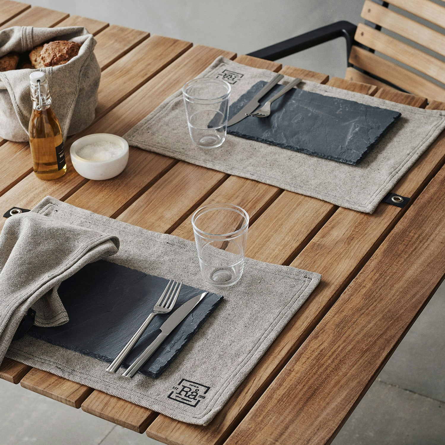 Aida Rustic Natural Linen Napkins & Placemats