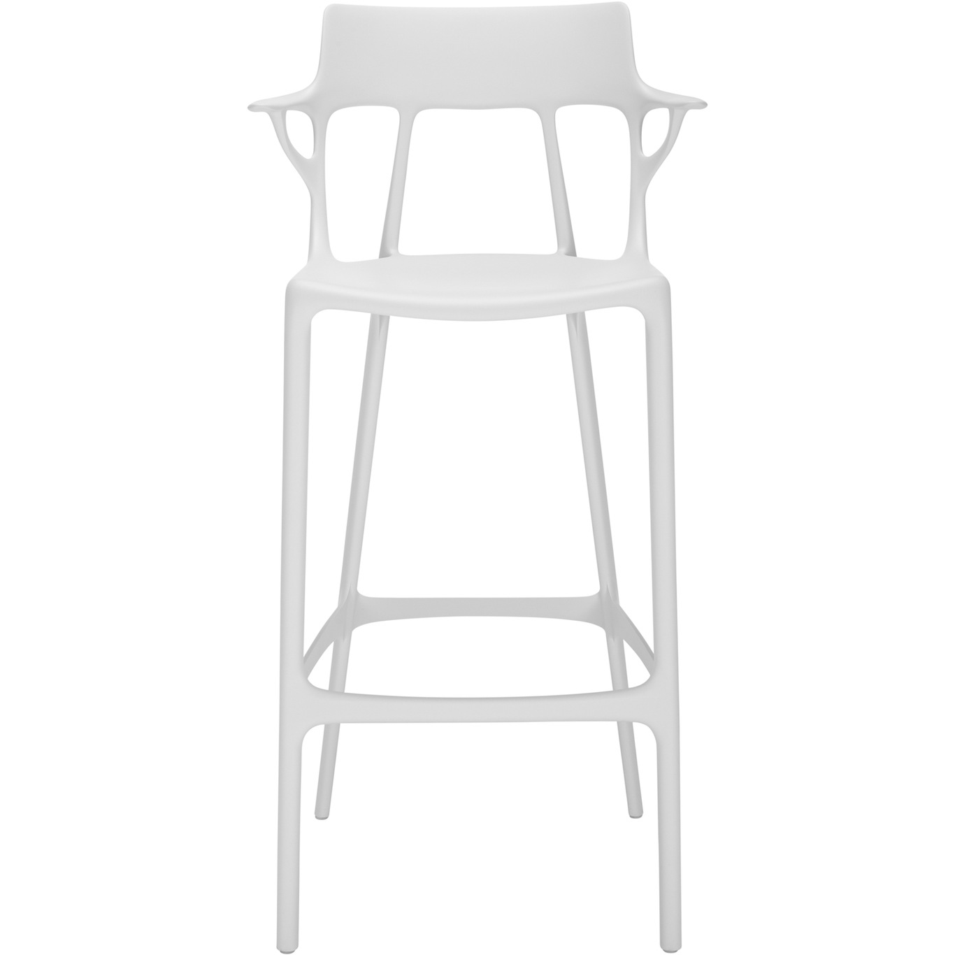 A I Bar Stool Recycled 75 Cm White, Recycled Plastic Counter Stool