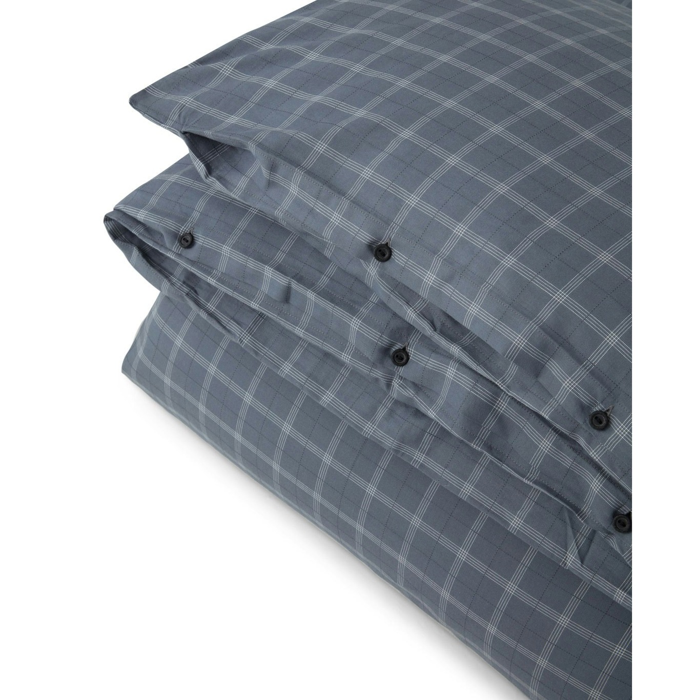 Checked Lyocell/Cotton Pin Point Oxford Duvet Cover, 150x210 cm