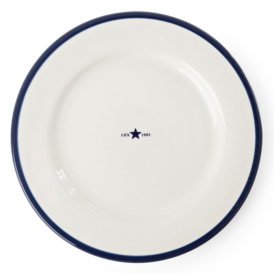 Earthenware Dessert Plate 22cm, Blue