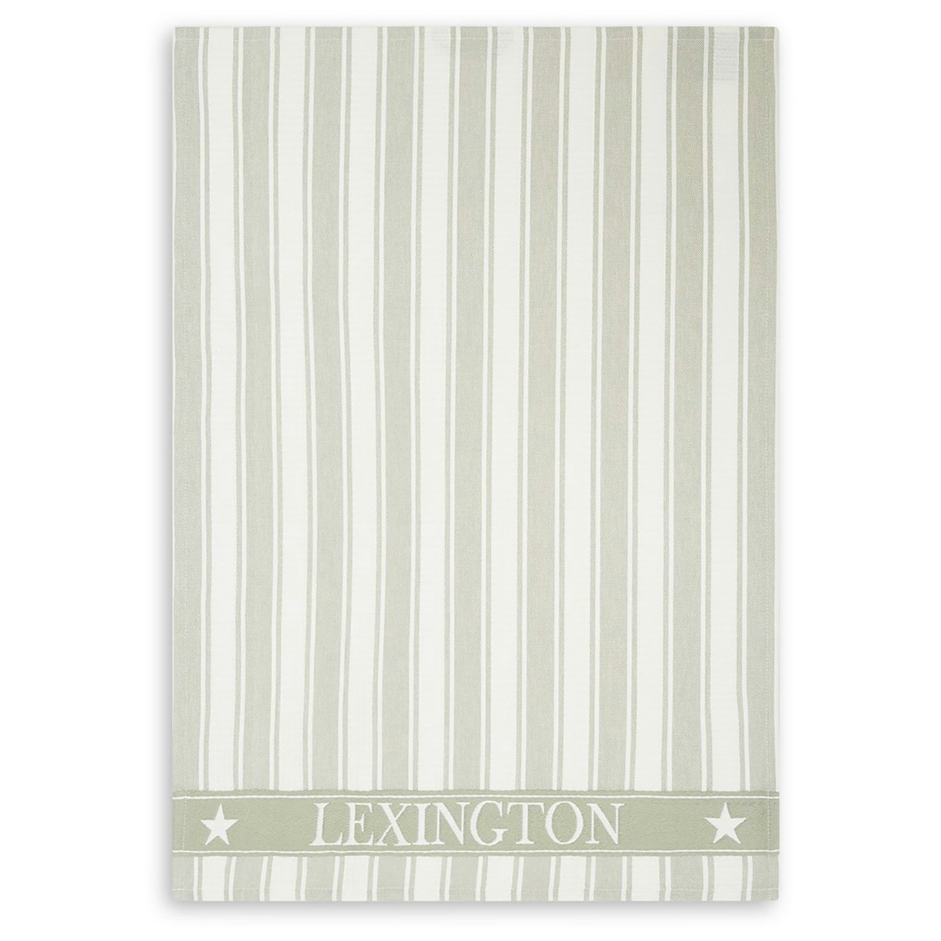 Icons Cotton Twill Waffle Striped Kitchen Towel, Sage Green/White -  Lexington @ RoyalDesign