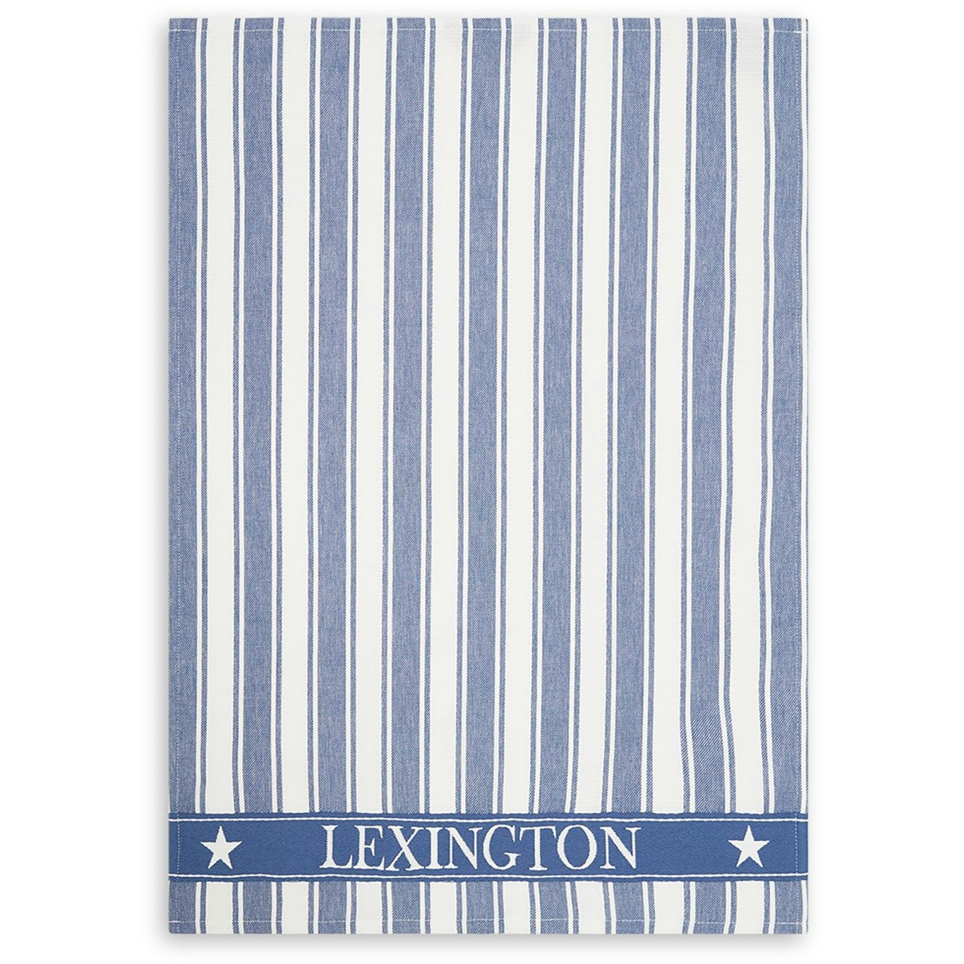 Icons Twill Waffle Striped Kitchen Towel, Blue