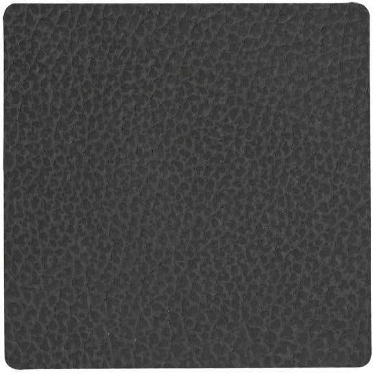 Square Glass Mat Hippo 10x10 cm, Black-Anthracite