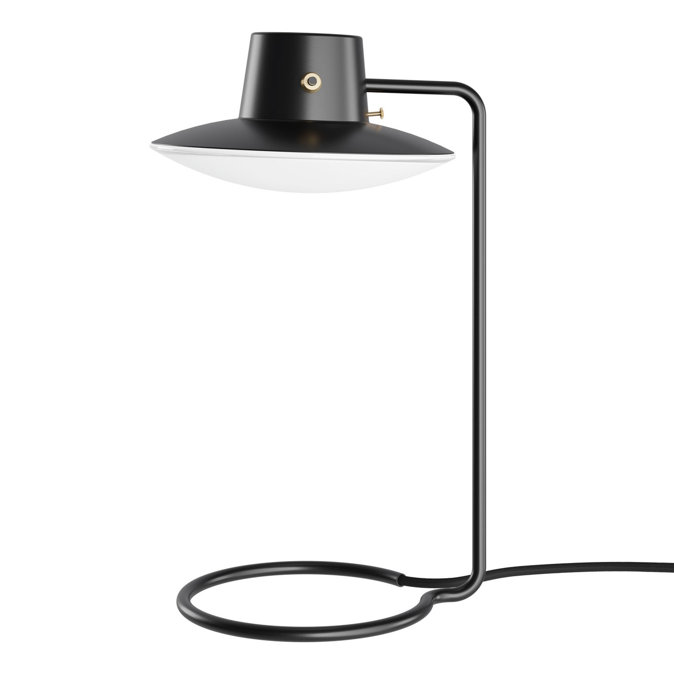 AJ Oxford Table Lamp 410 mm, Opal / Black