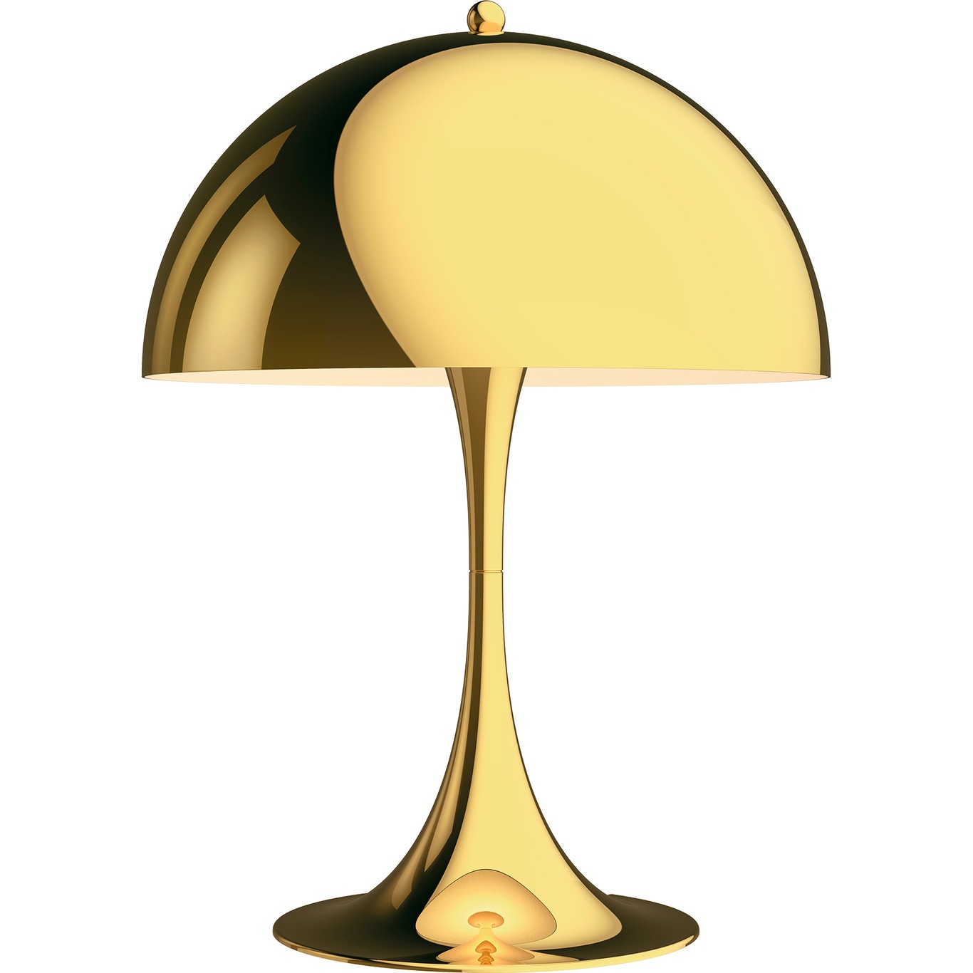 Panthella 320 Table Lamp, Brass Metallised