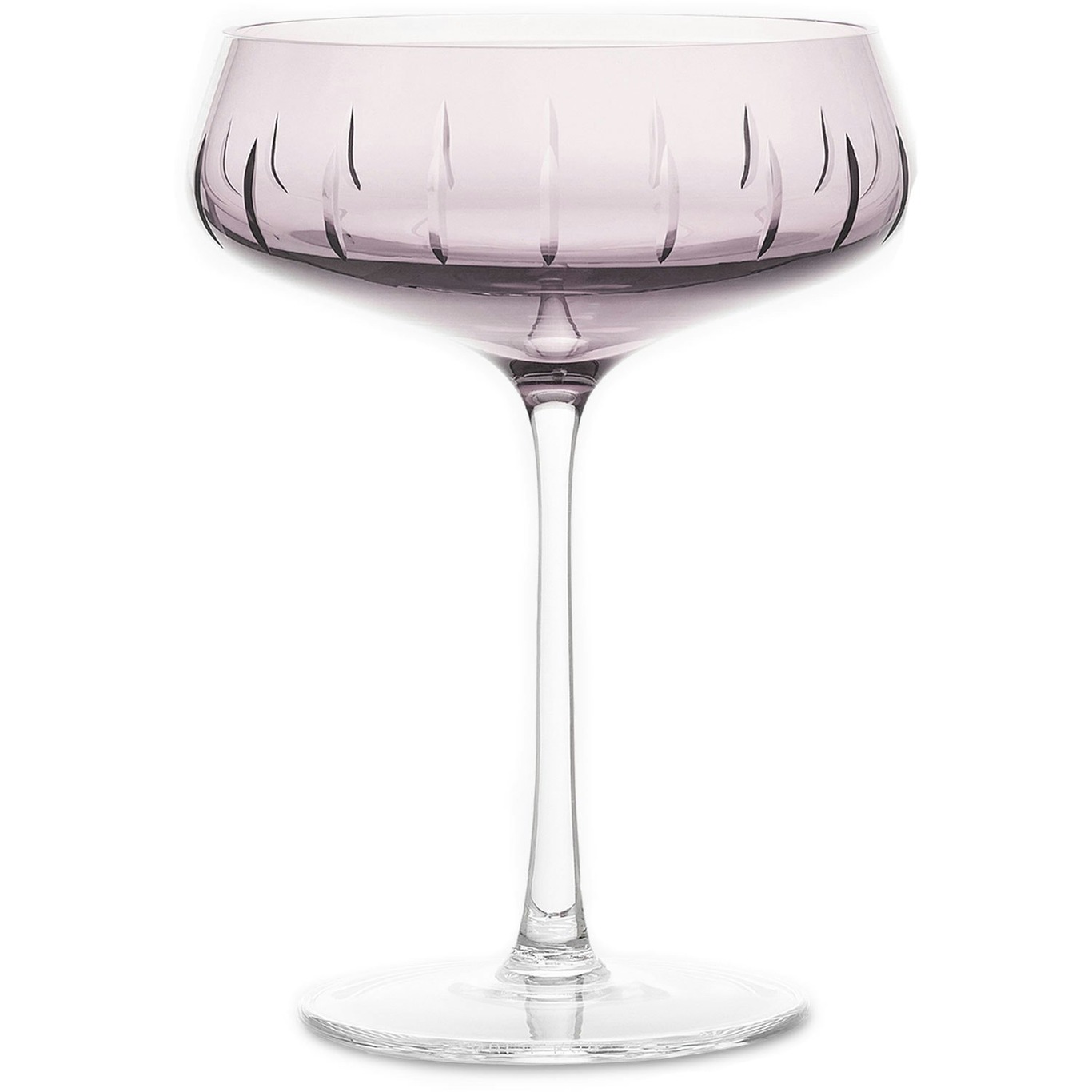 Single Cut Champagne Coupe, Rose