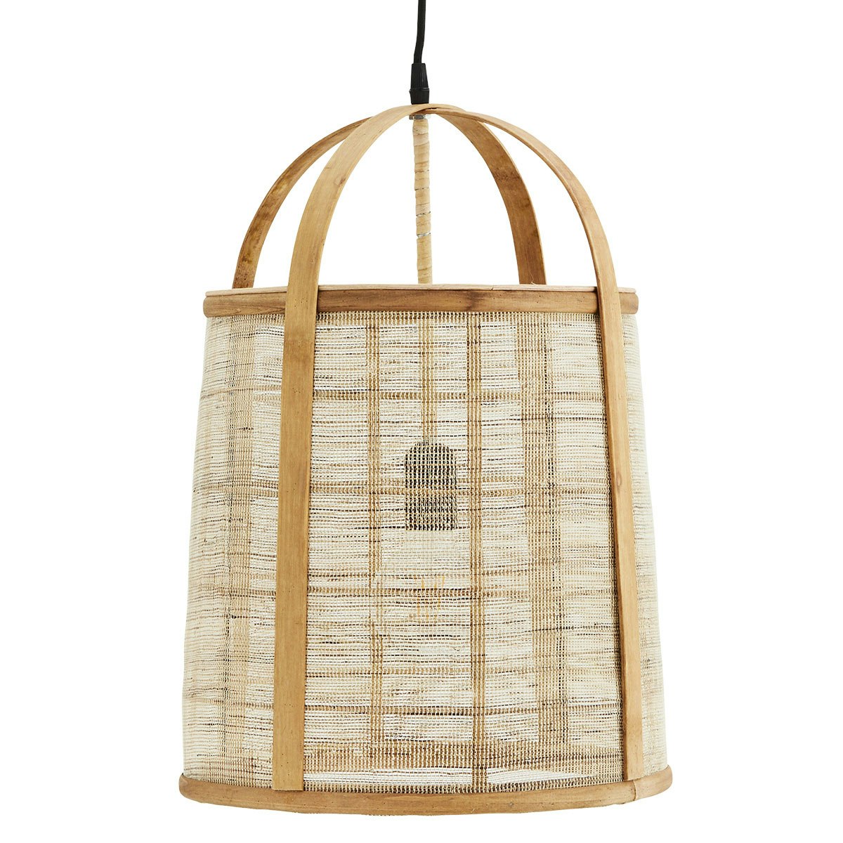 Ceiling Lamp Bamboo / Linen, 33 cm