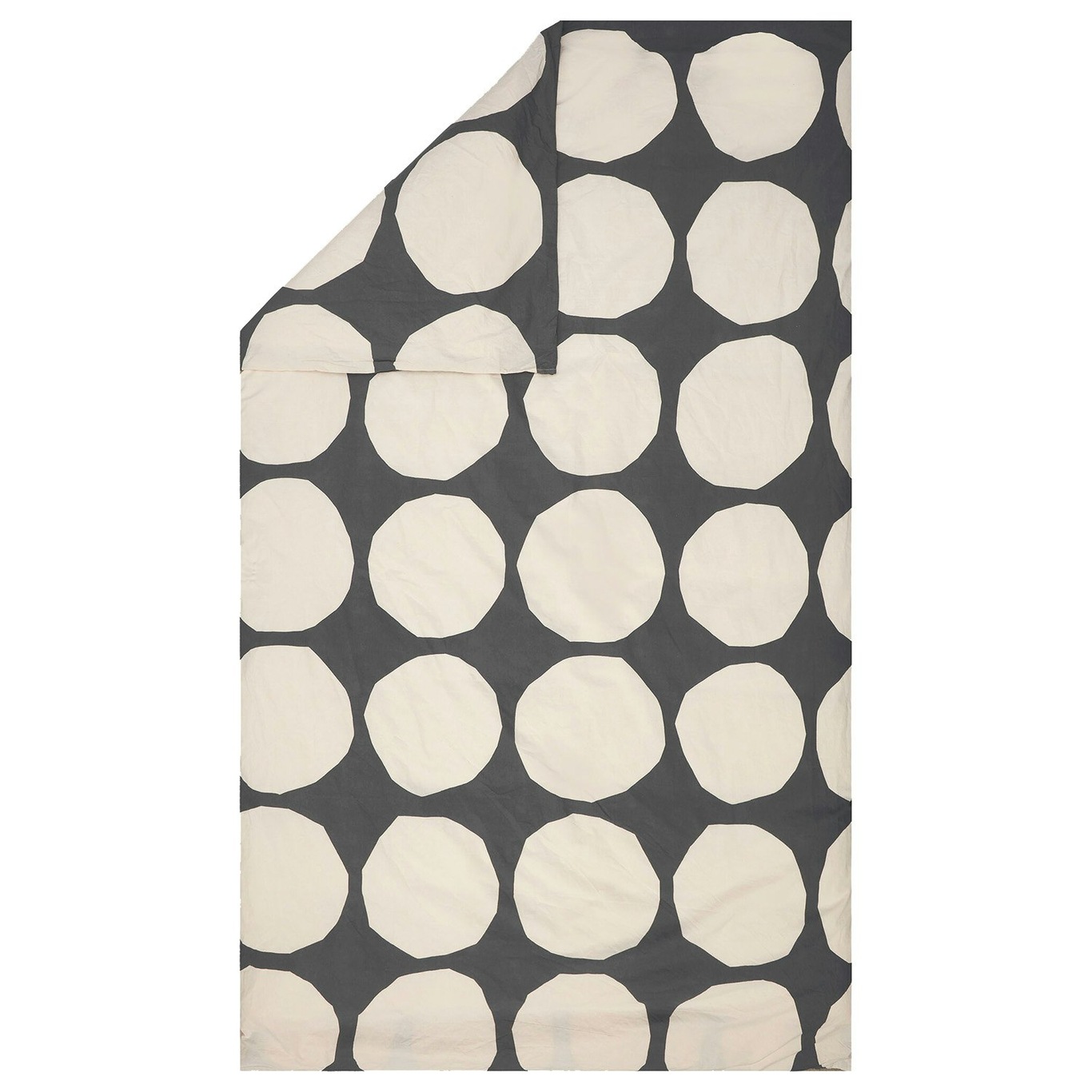 Kivet Duvet Cover Off-white/Charcoal, 150x210 cm