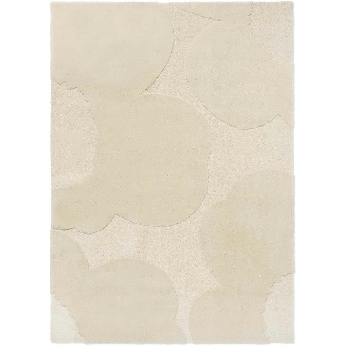 Marimekko Iso Unikko Rug 200x300 cm, Natural White