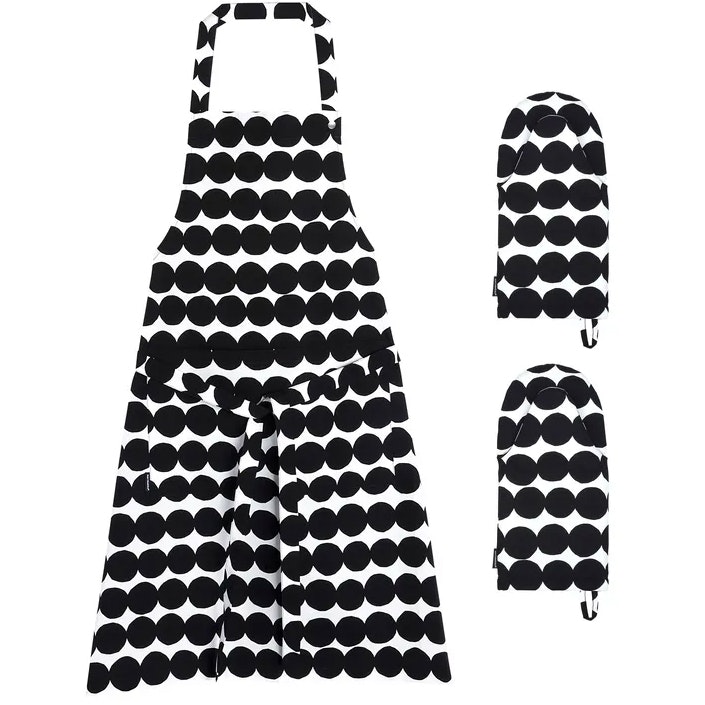 Räsymatto Apron + Oven Gloves - Marimekko @ RoyalDesign