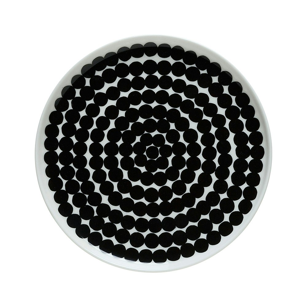 Siirtolapuutarha Plate, White/Black